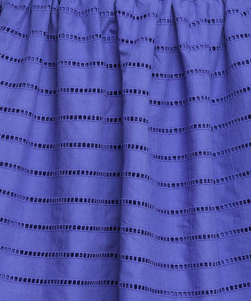 Zowie bright blue stripe print girl skirt