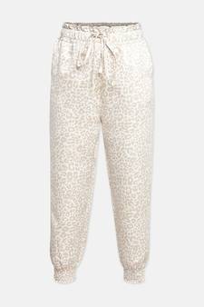 Beige colour animal print girl pant