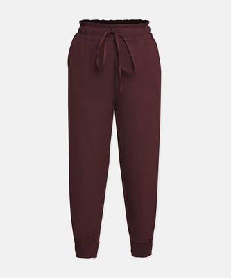 Wine colour smart girl pant 1