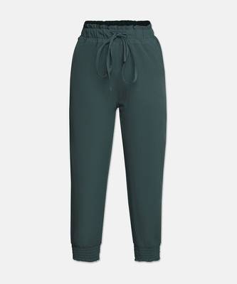 Bright green colour smart girl pant 1