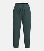 Bright green colour smart girl pant