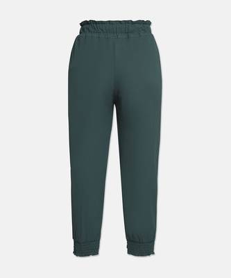 Bright green colour smart girl pant 2