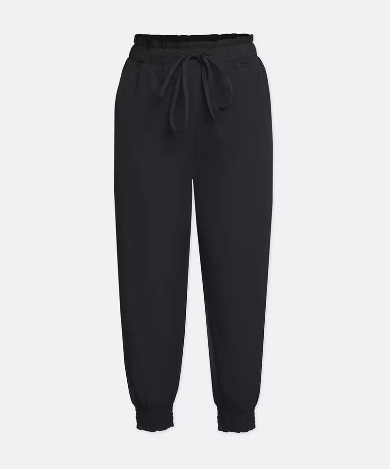 Dark black colour smart girl pant
