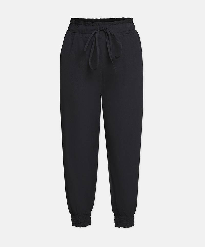 Dark black colour smart girl pant
