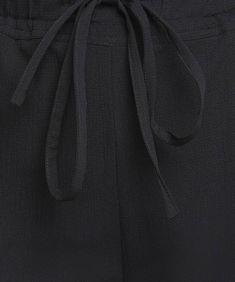 Dark black colour smart girl pant