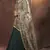 Green thread embroidery georgette semi stitched lehenga
