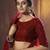 Catching Maroon thread embroidered net fabric lehenga choli for bride