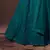 Dark-green thread embroidery net semi stitched lehenga