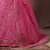 Pink embroidered art silk semi stitched lehenga