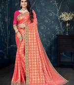 Pink IMPORTED FABRIC Designer Saree