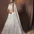White resham embroidery georgette semi stitched lehenga