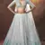 Light-blue resham embroidery net semi stitched lehenga