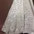 White resham embroidery georgette semi stitched lehenga