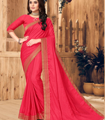 Pink VICHITRA SILK Designer Saree