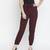 Wanner solid wine elsaticated women pant