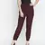 Wanner solid wine elsaticated women pant