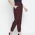 Wanner solid wine elsaticated women pant