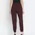 Wanner solid wine elsaticated women pant