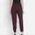 Wanner solid wine elsaticated women pant