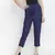 Navy Solid Women tie knot elasticated pant