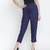 Navy Solid Women tie knot elasticated pant