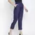 Navy Solid Women tie knot elasticated pant