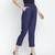 Navy Solid Women tie knot elasticated pant