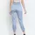 Outraging solid blue satin women elasticated pant