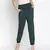Raping solid green women elasticated pant