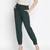 Raping solid green women elasticated pant