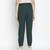 Raping solid green women elasticated pant