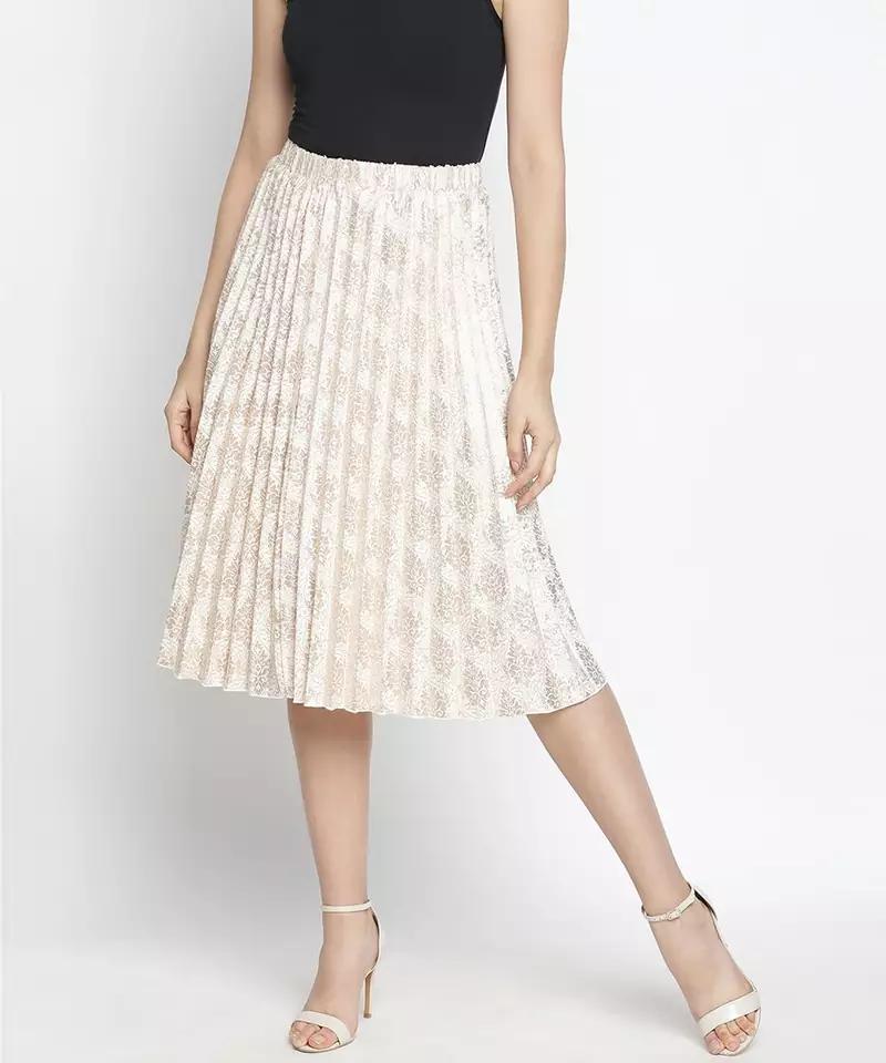 Grunge BLimmer floral print classy women skirt