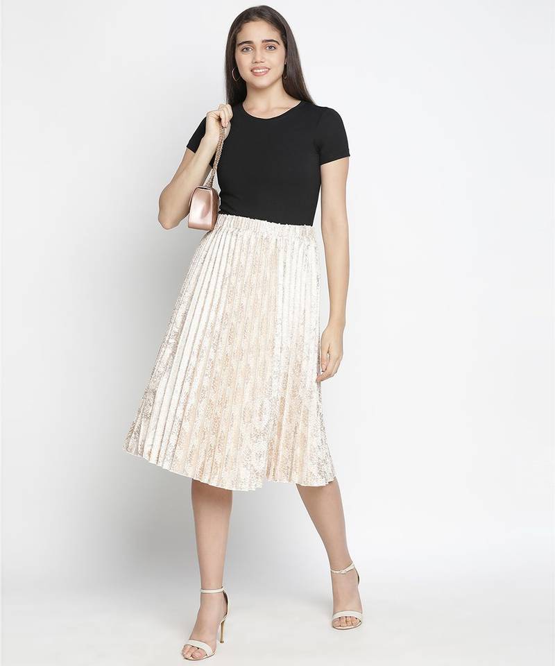 Grunge BLimmer floral print classy women skirt