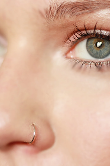 Silver nose-ring
