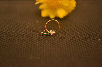 Turquoise nose-ring 1