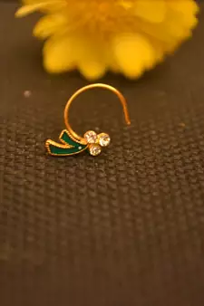 Turquoise nose-ring