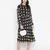 Navy Printed checks lining ptretty women dress
