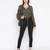 Ootd khaki color tie-knot women stylish top