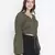 Ootd khaki color tie-knot women stylish top