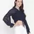 Jolly blue vibrant tie-knot women top