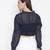 Jolly blue vibrant tie-knot women top
