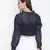 Jolly blue vibrant tie-knot women top