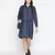 Evergreen cotton denim women button-down women dress