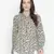Flecked floral print magical tie- knot women top