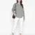 Flecked floral print magical tie- knot women top