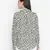 Flecked floral print magical tie- knot women top