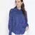 Sprinkle blue printed stylish tie-knot women top