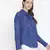 Sprinkle blue printed stylish tie-knot women top