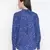 Sprinkle blue printed stylish tie-knot women top