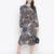 Mocolor printed bleted women stylish dress